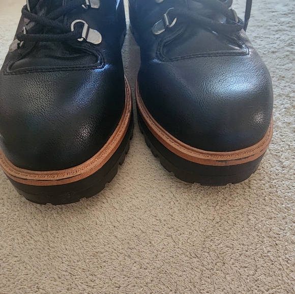 Indigo Black Lace-Up Ankle Boots.New Condition - Picture 6 of 9